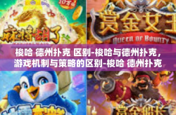 梭哈 德州扑克 区别-梭哈与德州扑克，游戏机制与策略的区别-梭哈 德州扑克 区别