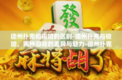 德州扑克和梭哈的区别-德州扑克与梭哈，两种游戏的差异与魅力-德州扑克和梭哈的区别