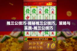 推三公技巧-揭秘推三公技巧，策略与实践-推三公技巧