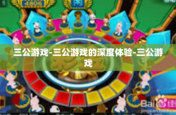 三公游戏-三公游戏的深度体验-三公游戏