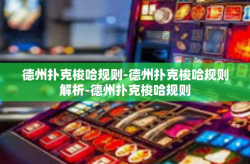 德州扑克梭哈规则-德州扑克梭哈规则解析-德州扑克梭哈规则