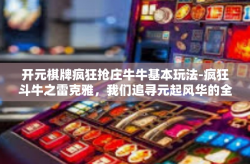 开元棋牌疯狂抢庄牛牛基本玩法-疯狂斗牛之雷克雅，我们追寻元起风华的全新卡牌历程-开元棋牌疯狂抢庄牛牛基本玩法