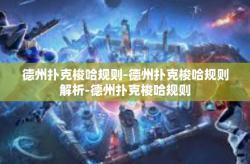 德州扑克梭哈规则-德州扑克梭哈规则解析-德州扑克梭哈规则