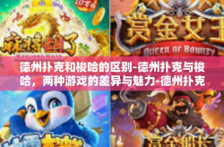 德州扑克和梭哈的区别-德州扑克与梭哈，两种游戏的差异与魅力-德州扑克和梭哈的区别