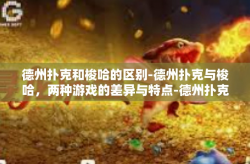 德州扑克和梭哈的区别-德州扑克与梭哈，两种游戏的差异与特点-德州扑克和梭哈的区别