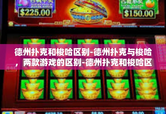 德州扑克和梭哈区别-德州扑克与梭哈，两款游戏的区别-德州扑克和梭哈区别