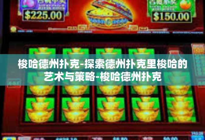 梭哈德州扑克-探索德州扑克里梭哈的艺术与策略-梭哈德州扑克