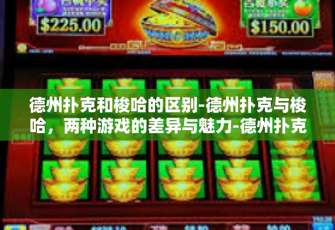 德州扑克和梭哈的区别-德州扑克与梭哈，两种游戏的差异与魅力-德州扑克和梭哈的区别